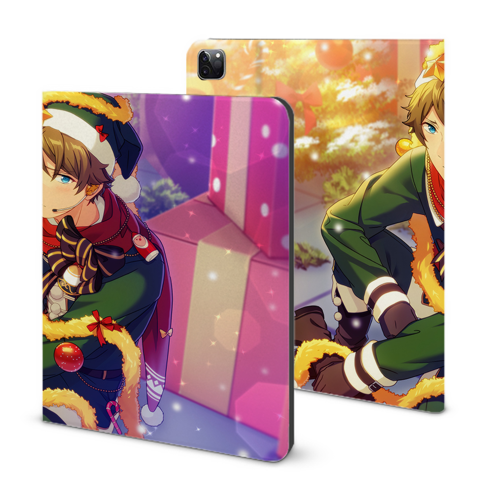 （画像用） あんさんぶるスターズ! Ensemble Stars IPad ケース ブック型 PUレザー TPU 耐衝撃 軽量 薄型 ペン収納なし 全面保護 IPad 各モデル対応
